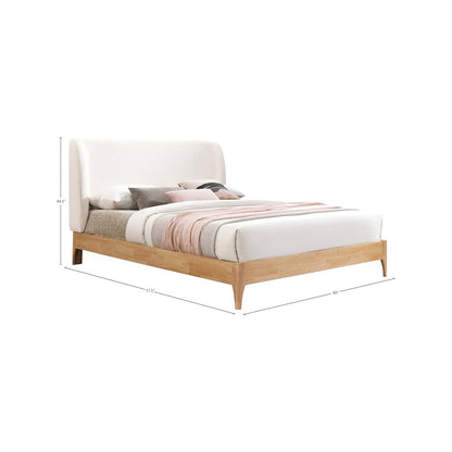 Ventura Cream Polyester Fabric Full Bed