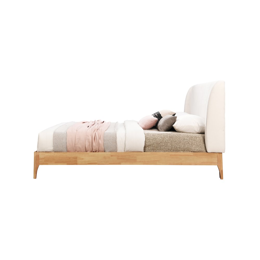 Ventura Cream Polyester Fabric Full Bed