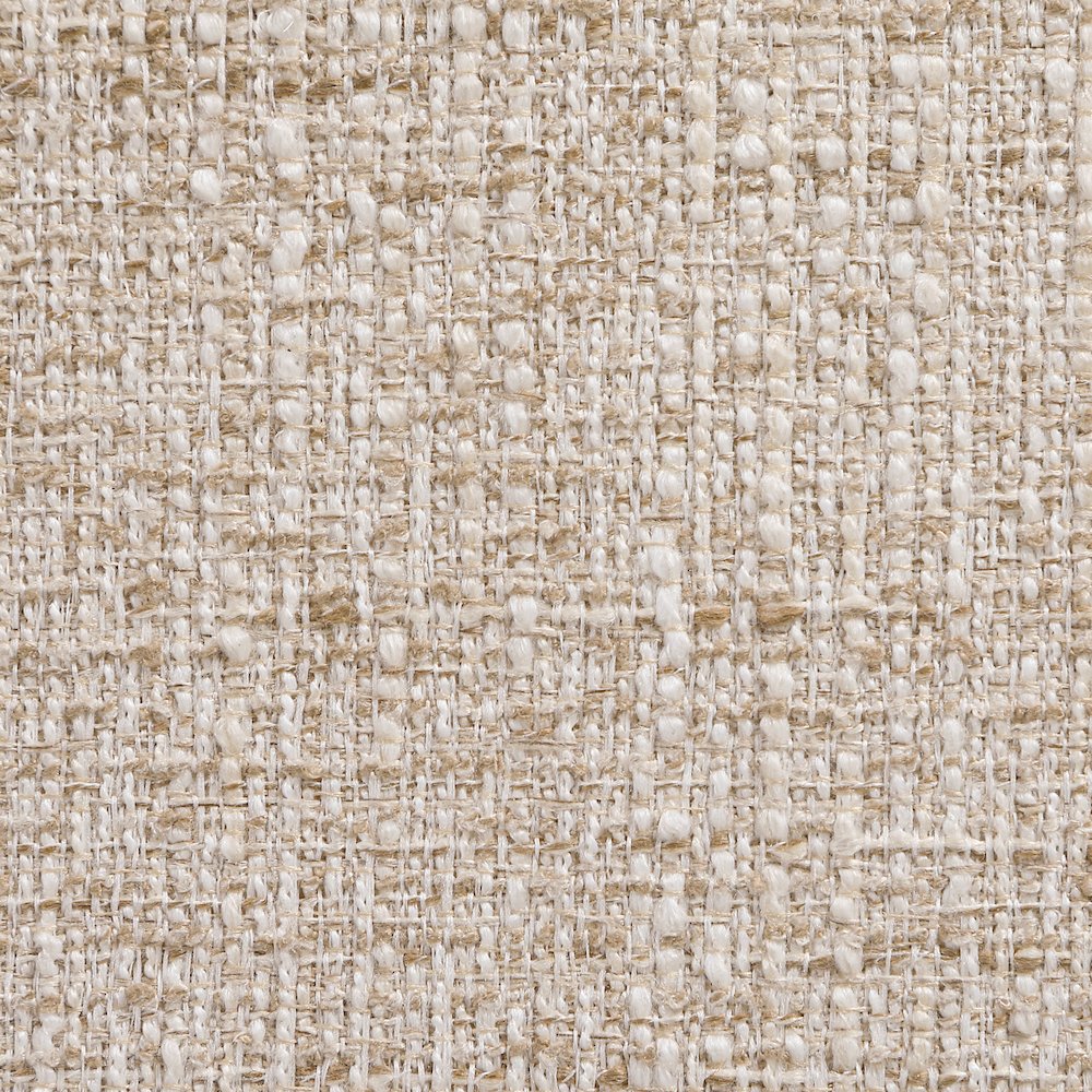 Ravina Beige Vegan Leather and Linen Textured Fabric Upholstered Counter Stool