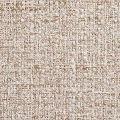 Ravina Beige Vegan Leather and Linen Textured Fabric Upholstered Counter Stool