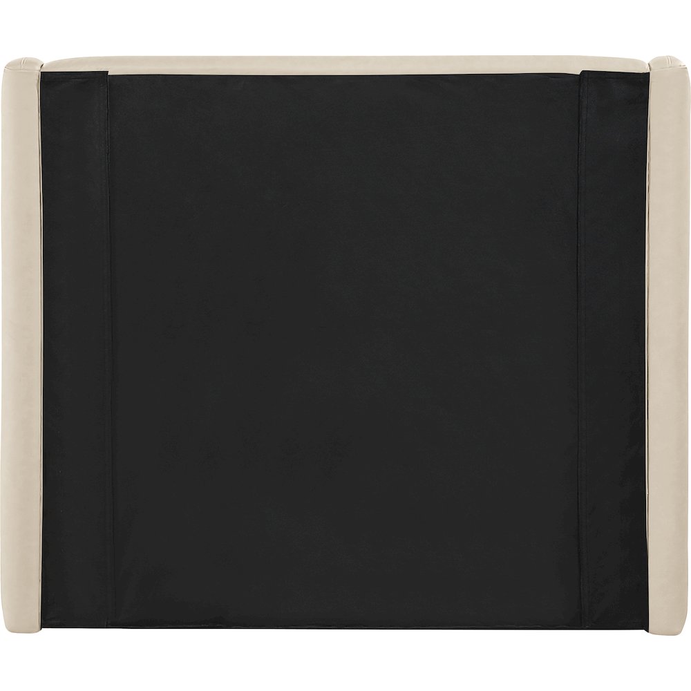 Warby Beige Vegan Leather Upholstered Twin Bed
