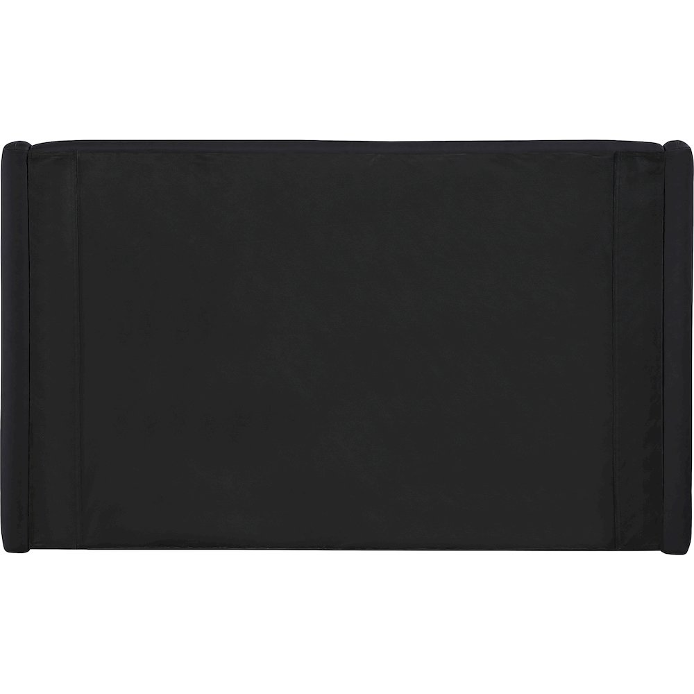 Warby Black Vegan Leather Upholstered Full Bed