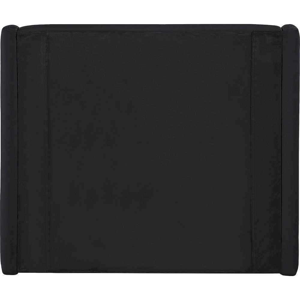 Warby Black Vegan Leather Upholstered Twin Bed