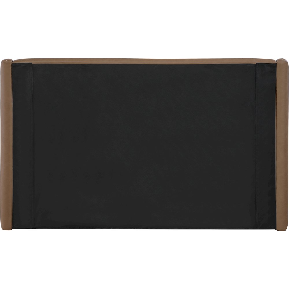 Warby Brown Vegan Leather Upholstered Full Bed
