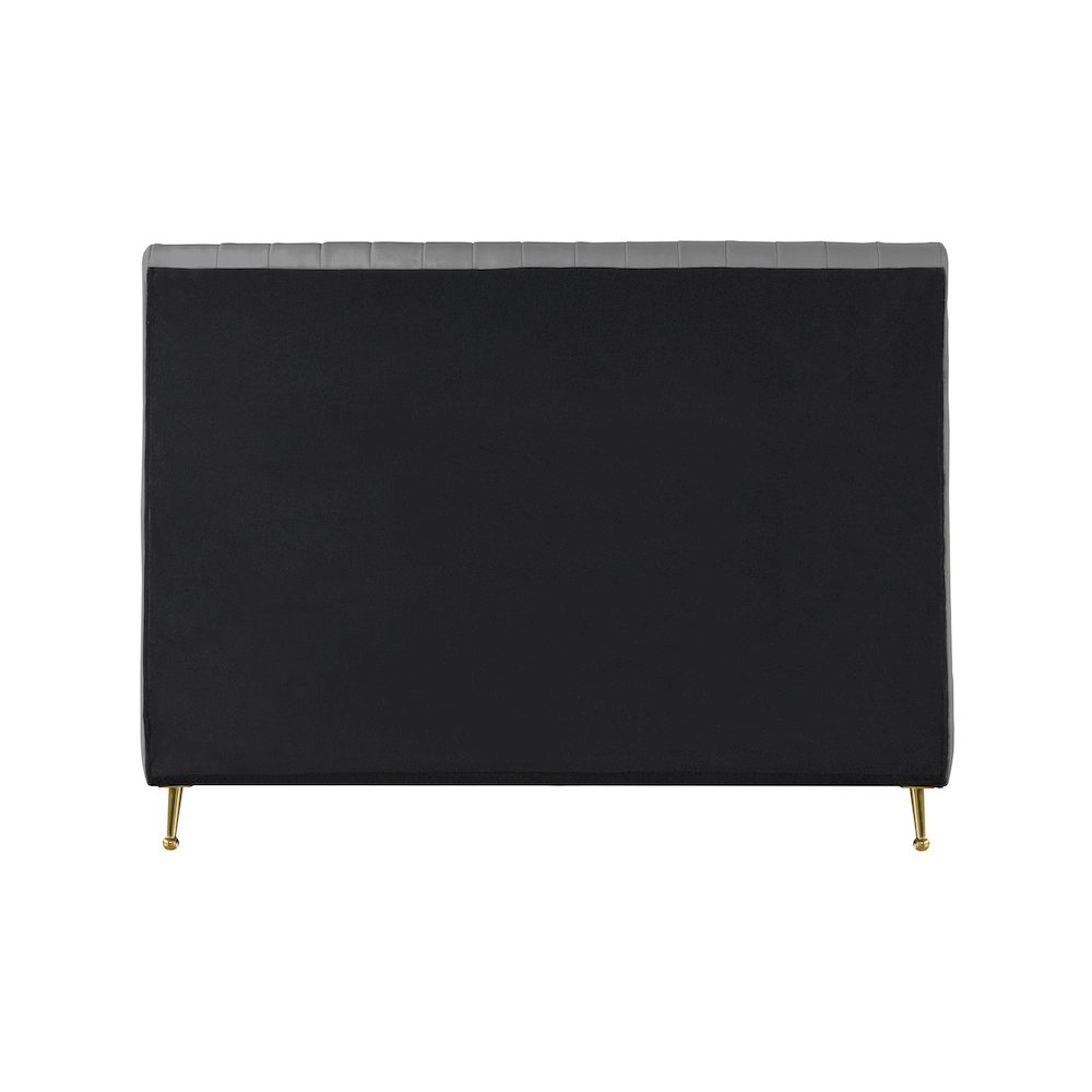 Zara Grey Velvet Full Bed