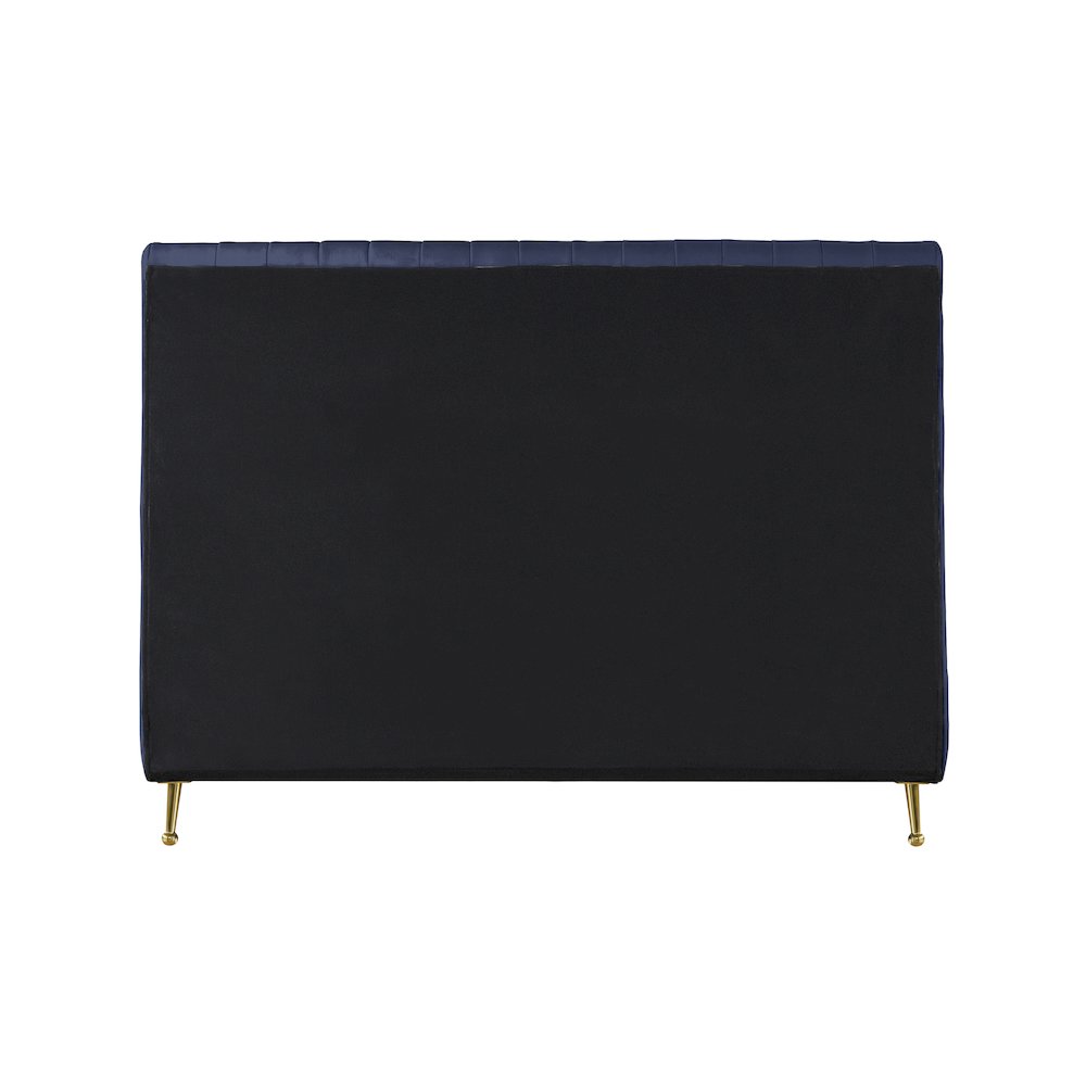 Zara Navy Velvet Full Bed