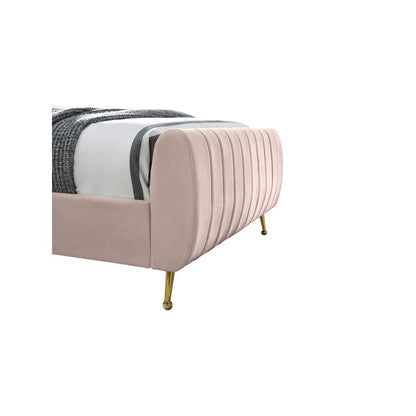 Zara Pink Velvet King Bed