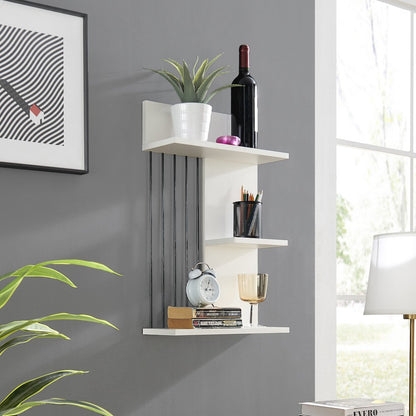 Seville Dynamic Utility Ledge Wall Shelf - White