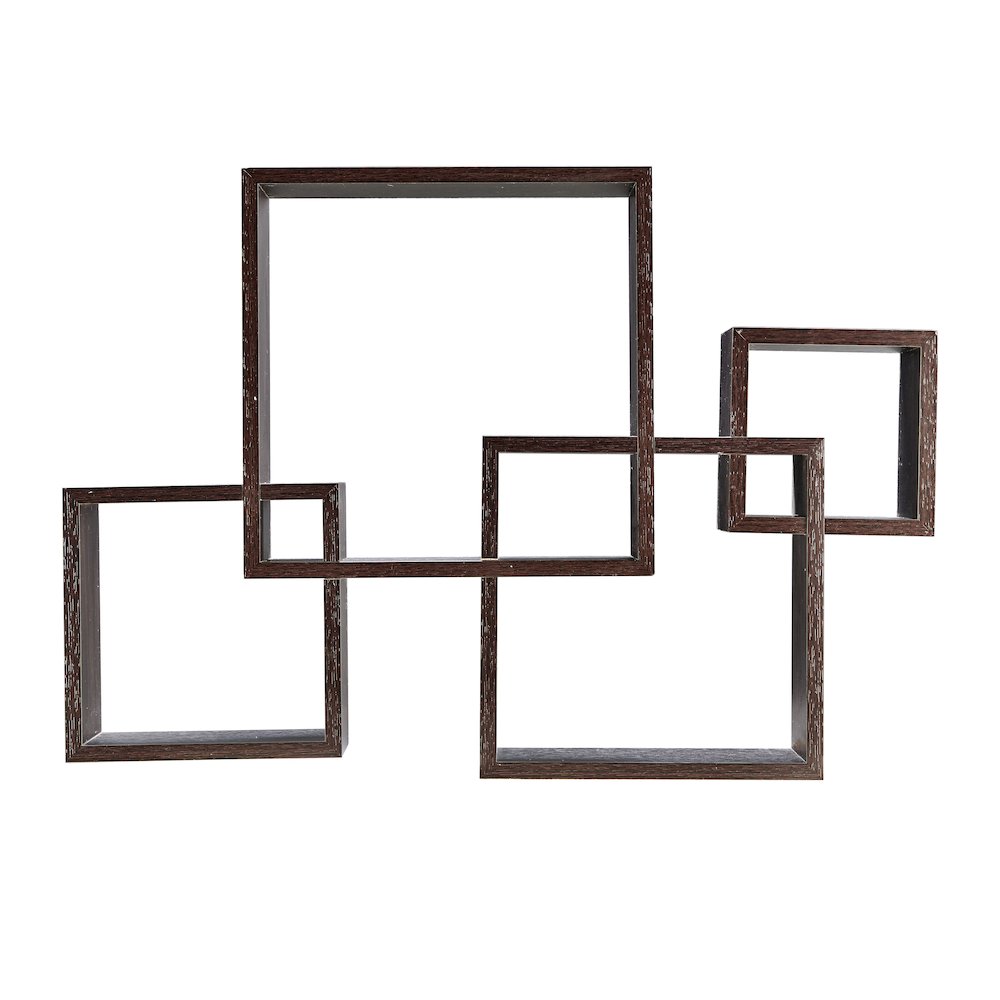 Intersecting Cube Shelves - Black