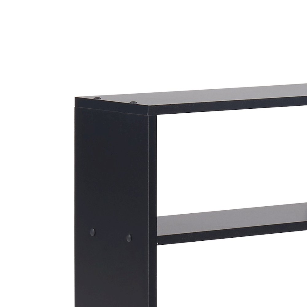 Large Rectangular Black Shelf Unit