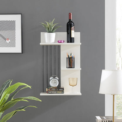 Seville Dynamic Utility Ledge Wall Shelf - White