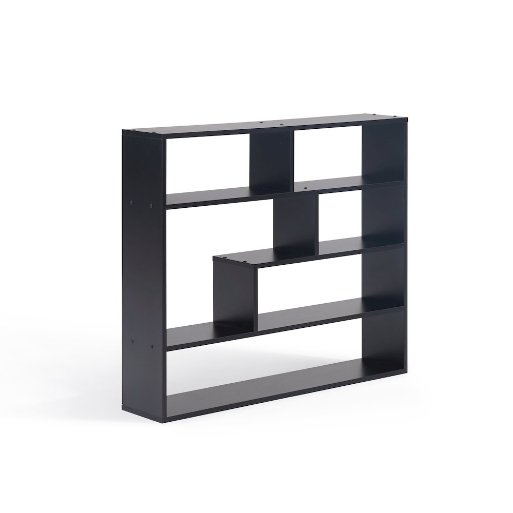 Large Rectangular Black Shelf Unit
