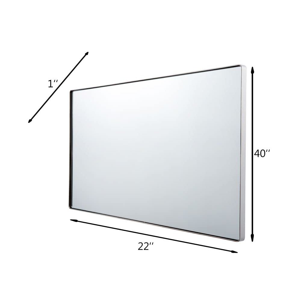 Kye 22x40 Rounded Rectangular Wall Mirror - Gold