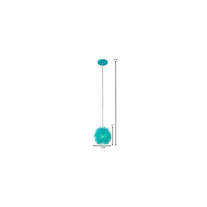 Urchin 1-Lt Uber Mini Pendant - Aqua Velvet