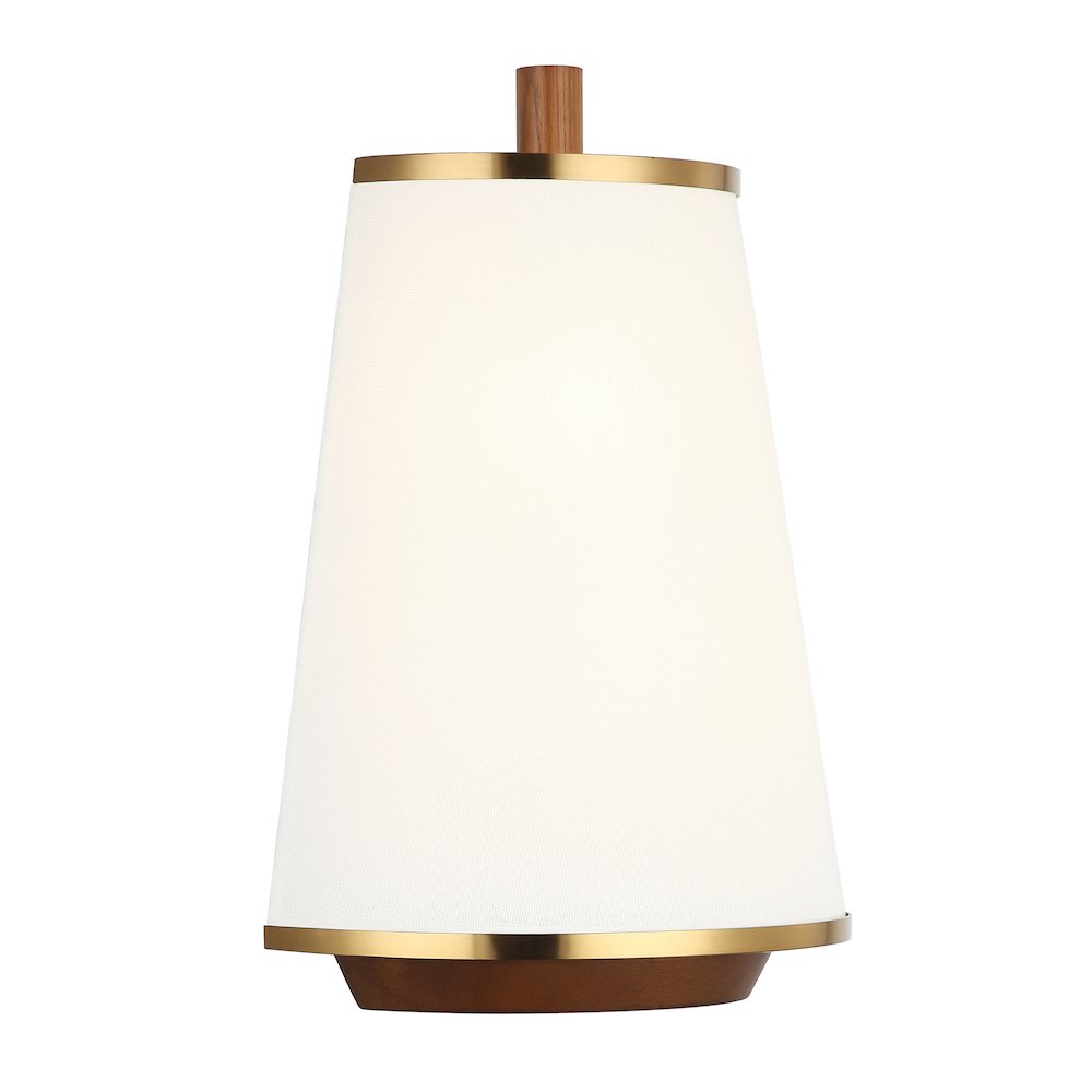 Desert Flyer 2-Lt Sconce - Satin Brass/Medium Walnut