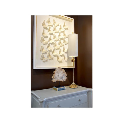 Nettle Tall Large Buffet Table Lamp Distressed Gold by Lucas Mckearn