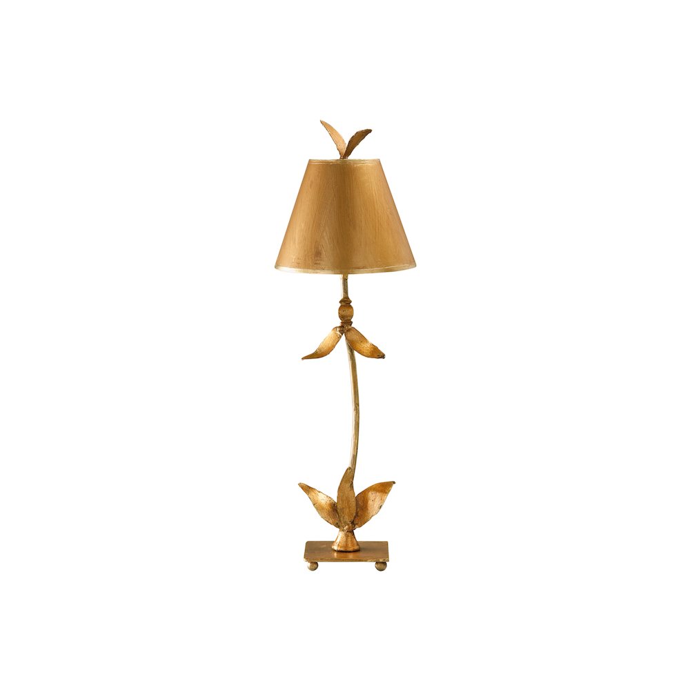 Red Bell Gold Buffet Table Lamp