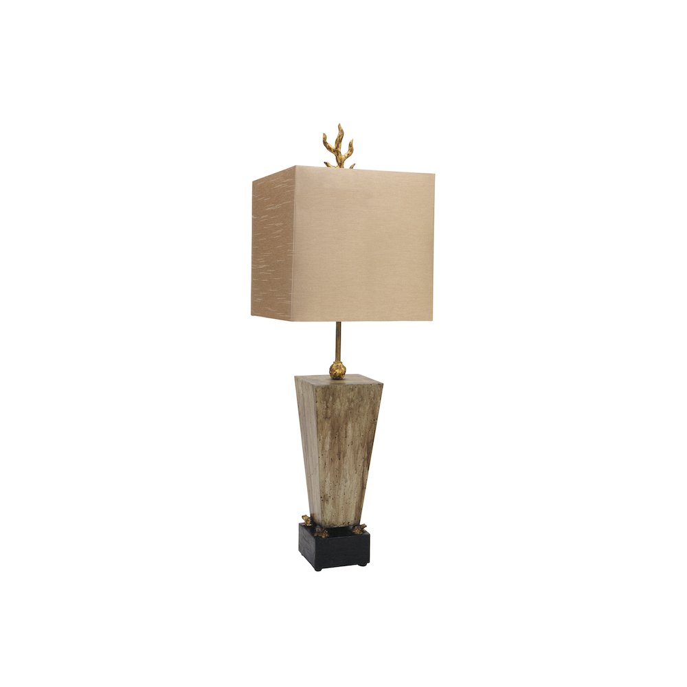 Table Lamp Classically finished and accent with Cast Frogs