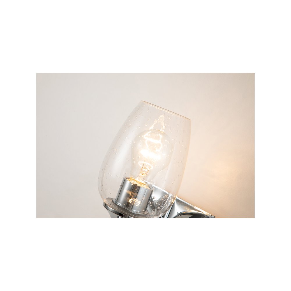 Epsilon Modern 1 Light Wall Sconce in Polished Chrome