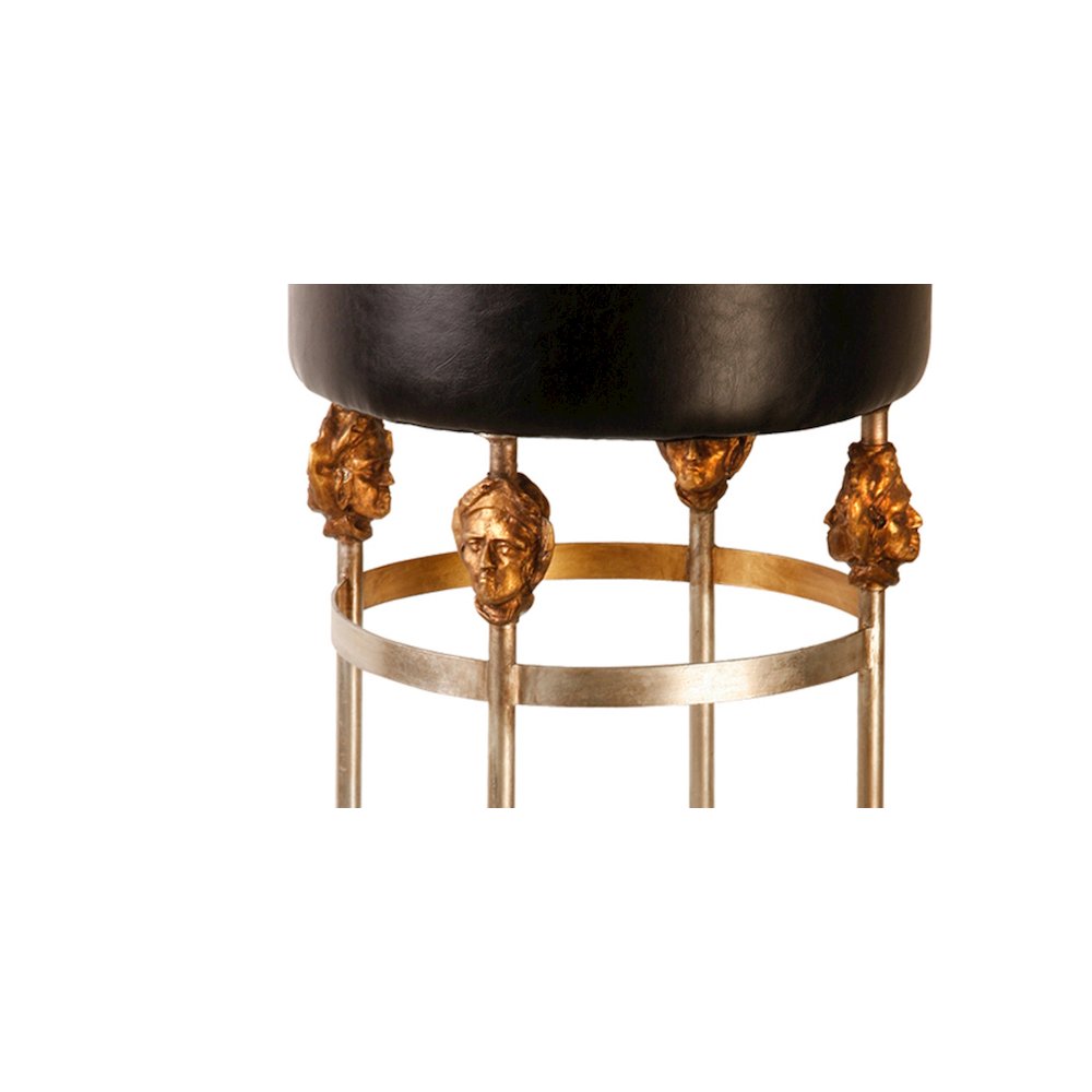 Armory Short Black Bar Stool