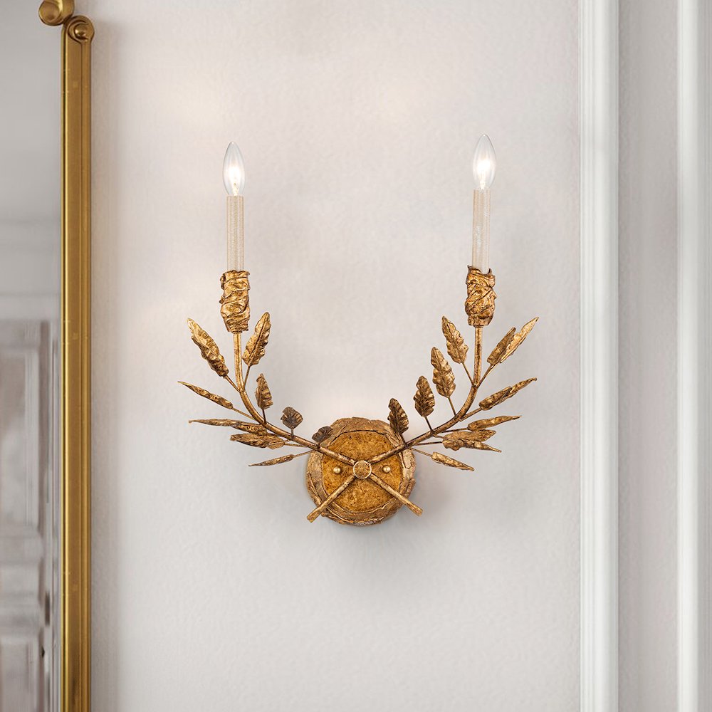 Palm d'Or 2 Light Sconce