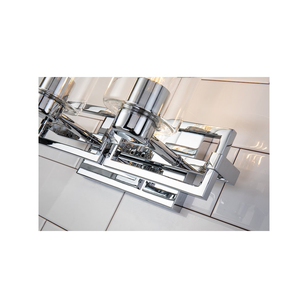 Estes 2 Light Bath Vanity In Polished Chrome