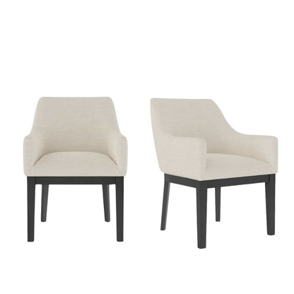 Modern Upholstered Side Chairs Set of 2 with Comfortable Seating Stylish Design