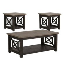 Black Living Room Set - 3 Piece Coffee Table and End Table Set
