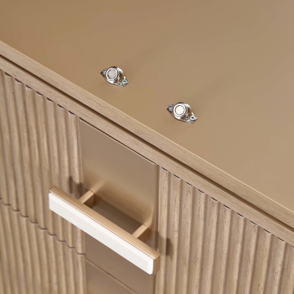 West Kensington Display Cabinet - Sea Salt Caramel