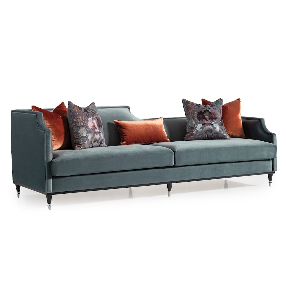 La Francaise Mansion Sofa - Azure/Black