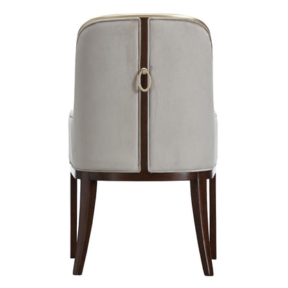 Houston Dining Arm Chair - Porcini/Walnut