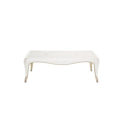 London Place Rectangular Cocktail Table - Creamy Pearl