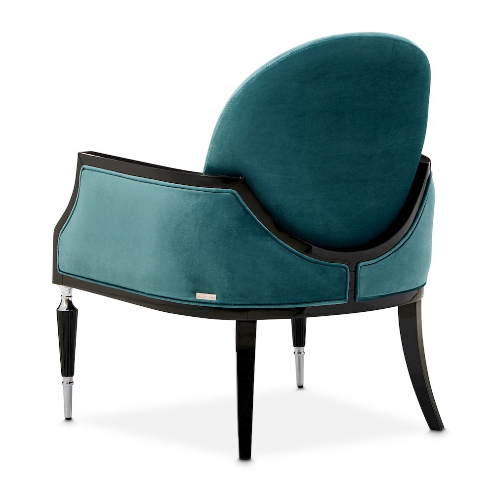 La Francaise Accent Chair - Azure/Black