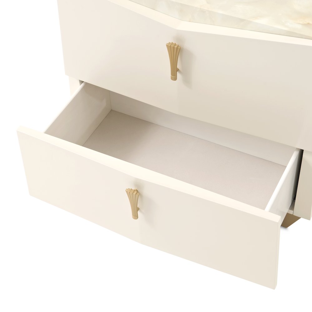 Fantosini Nightstand - Creamy Pearl