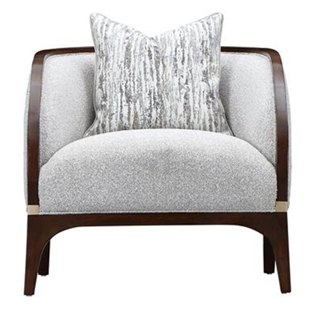 Houston Matching Chair - Pebble/Walnut