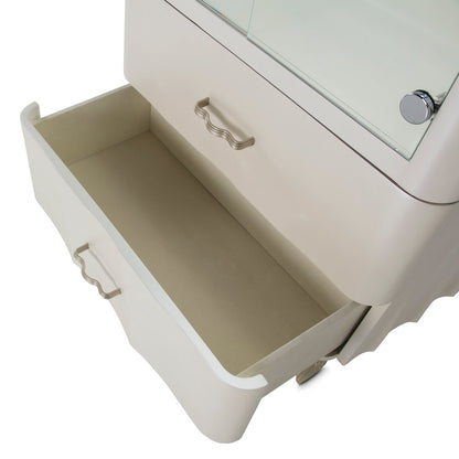 London Place Display Cabinet - Creamy Pearl