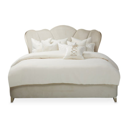 Villa Cherie Cal. King Channel Tufted Bed - Caramel