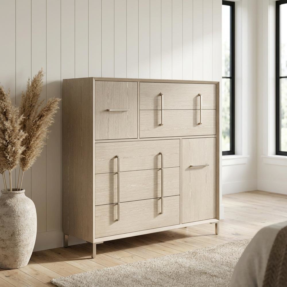 Lotus Bay 5-Drawer Chest - Sand