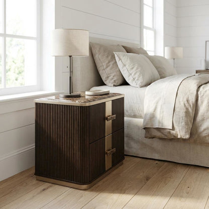West Kensington 2-Drawer Nightstand - Medium Espresso