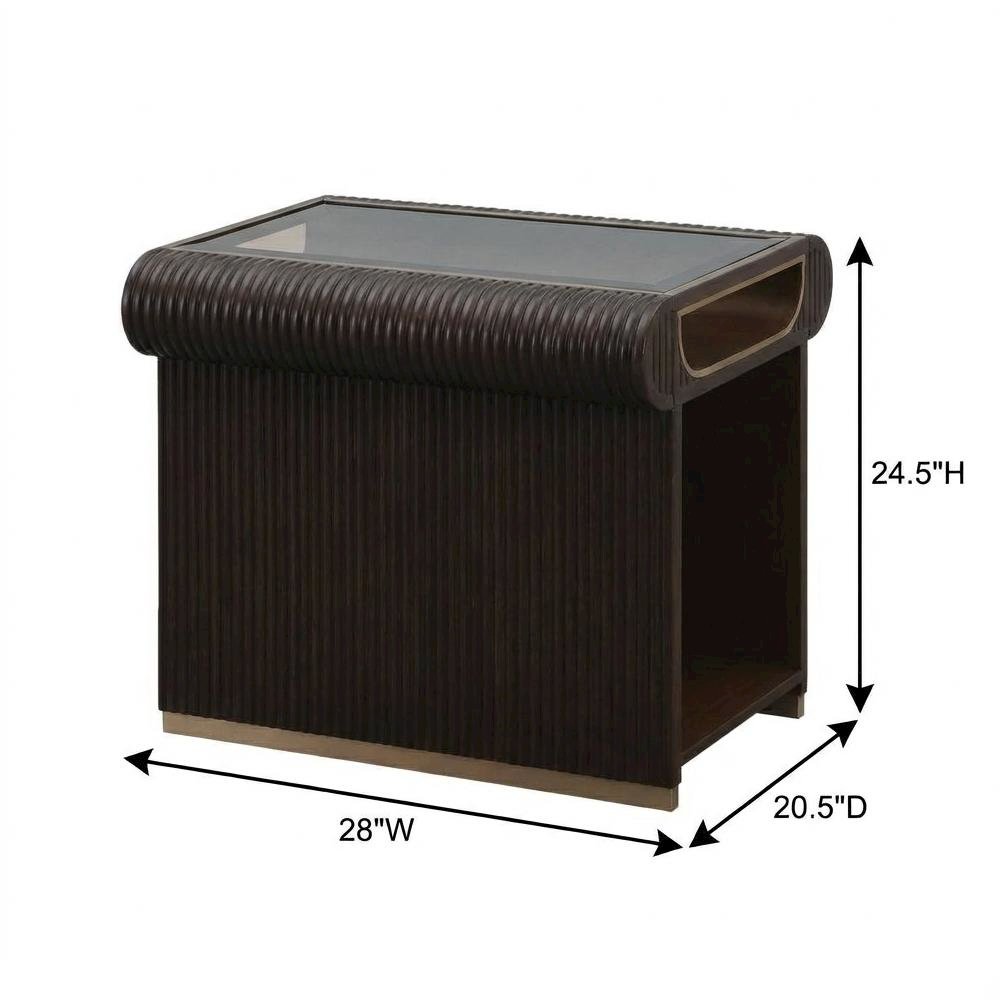 West Kensington End Table - Medium Espresso