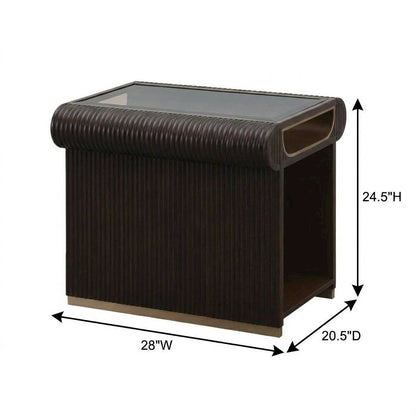 West Kensington End Table - Medium Espresso