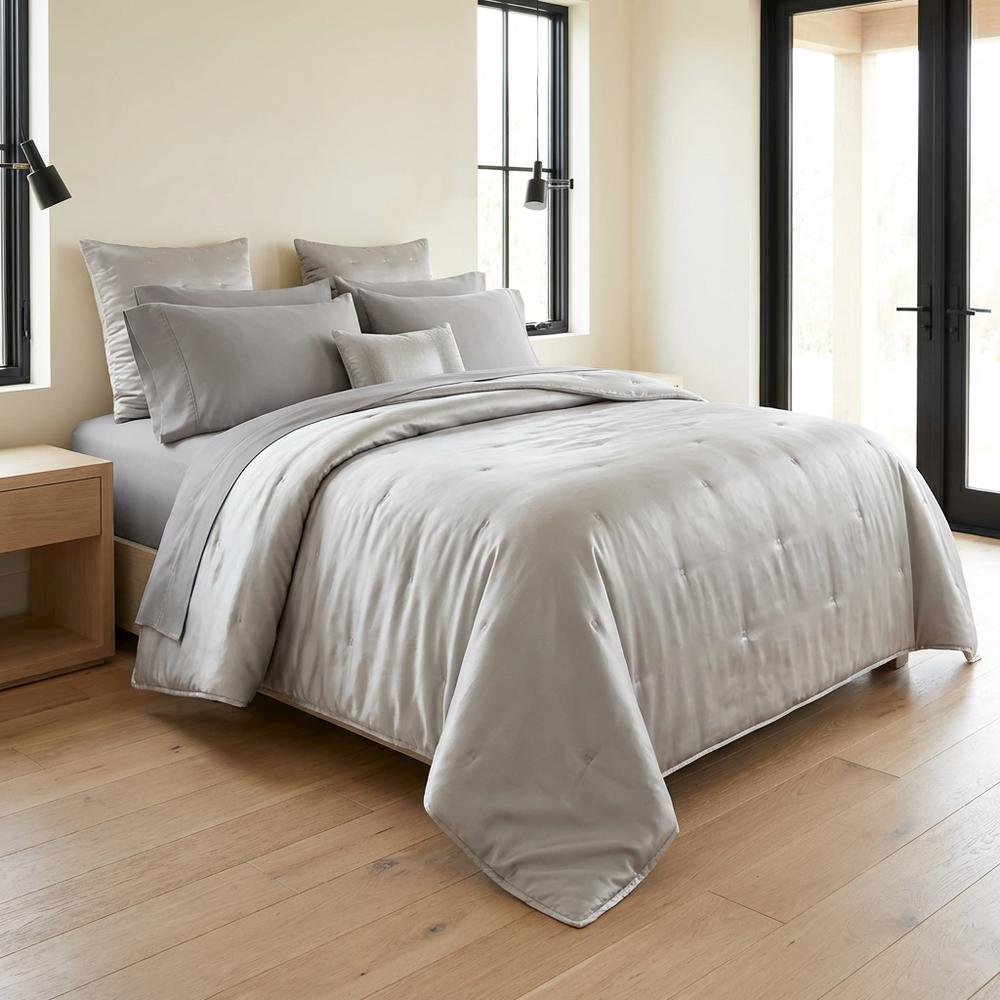 Messina 4-Piece King Quilt Set - Platinum