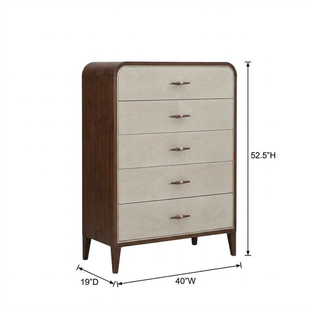 Houston 5-Drawer Chest - Walnut