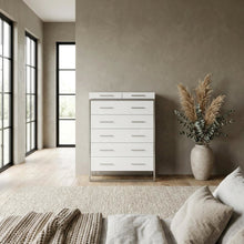 Marquee 7-Drawer Chest - Cloud White