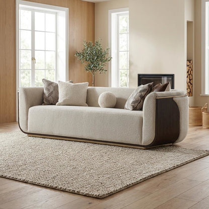 West Kensington Sofa - Buff/Medium Espresso