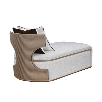 West Kensington Chaise - Buff/Seal Salt Caramel