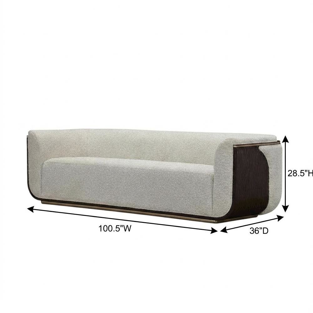 West Kensington Sofa - Buff/Medium Espresso