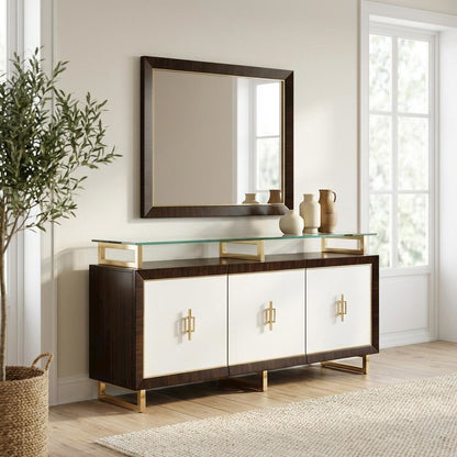 Belmont Place Sideboard with Mirror - Espresso