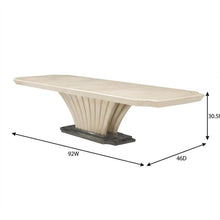 Fantosini Pedestal Dining Table - Silver Mist