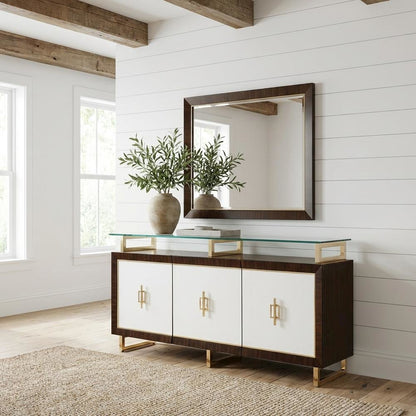 Belmont Place Sideboard with Mirror - Espresso